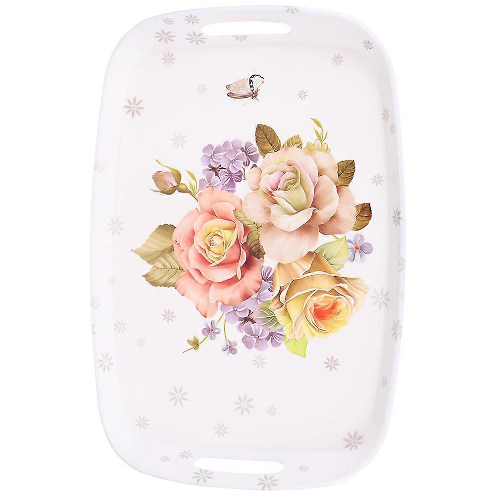 Double Handle Serving Tray Serving Platter for Storage Use with Handle