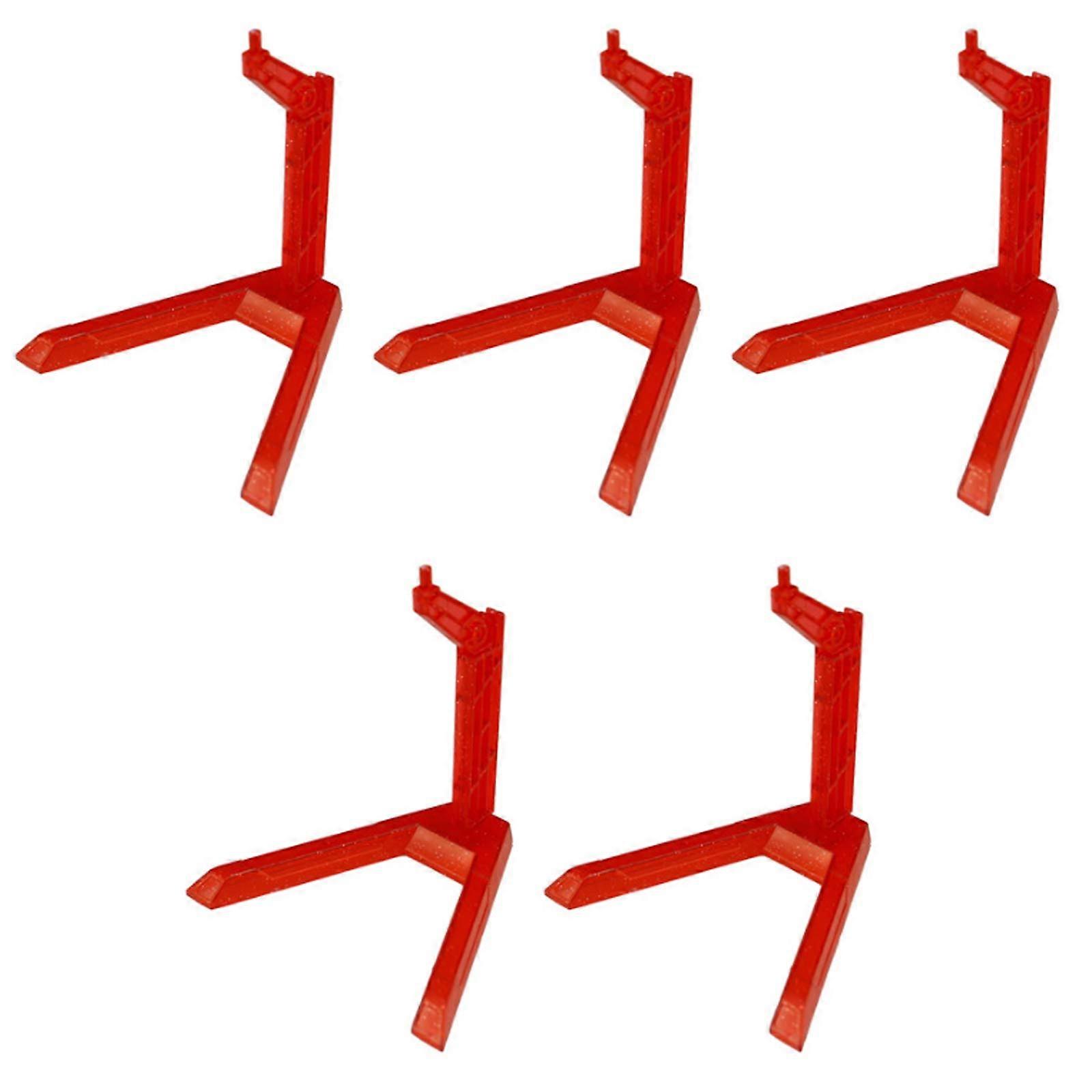 Action Base Red Model Display Stand 5Pcs Adjustable Angles Stable Support for 1/144 SD BB Gundam Figures