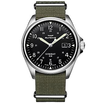 Glycin Kampf Vintage automatische Analog Man Uhr mit Nylon GL0122 Armband