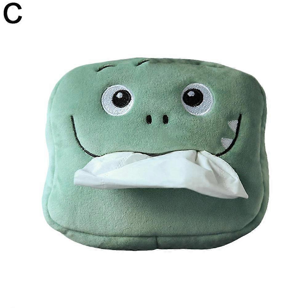 Soft Plush Pig Dino Tissue Holder