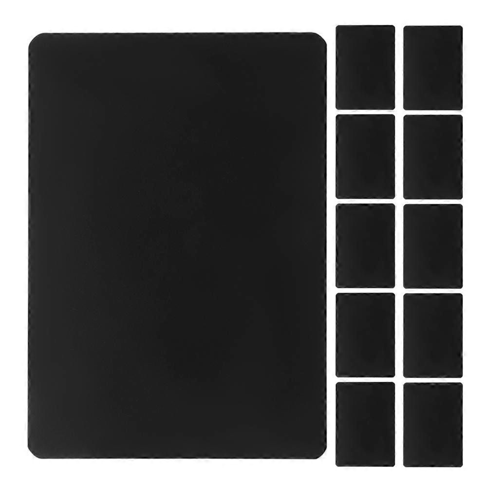 Black ABS Shelf Label Tag for Display Notes 75Pcs