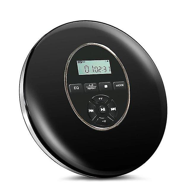 Round Style Portable Cd Player Headphone Hifi Music Reproductor Cd Walkman Discman Player With Aux Cable Support Tf Card