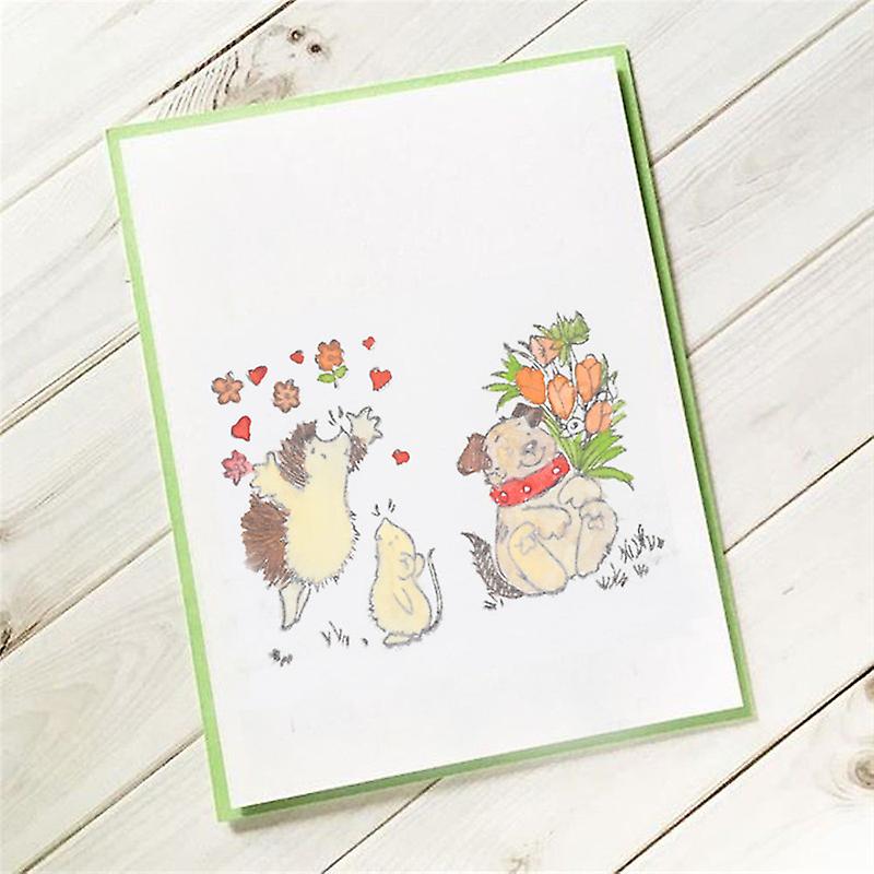 Hedgehog Transparent Stamps For Diy Scrapbooking Album Paper Cards