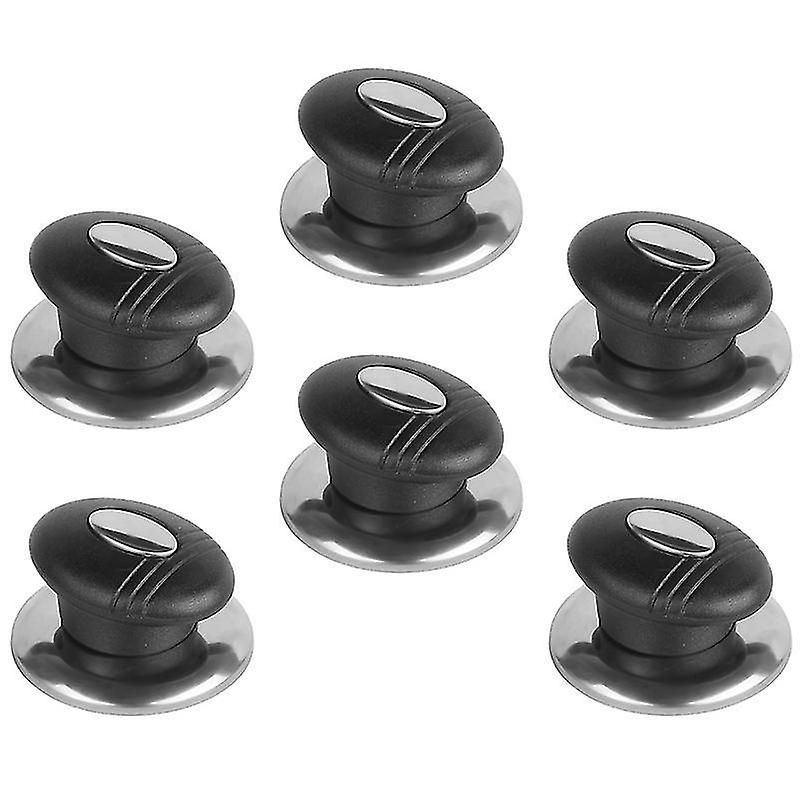 6.2X6.2x3.5cm Assorted Color Pot & Pan Lids 6 Pcs Rust-proof Lid Handles Practical Holding Knobs Coo