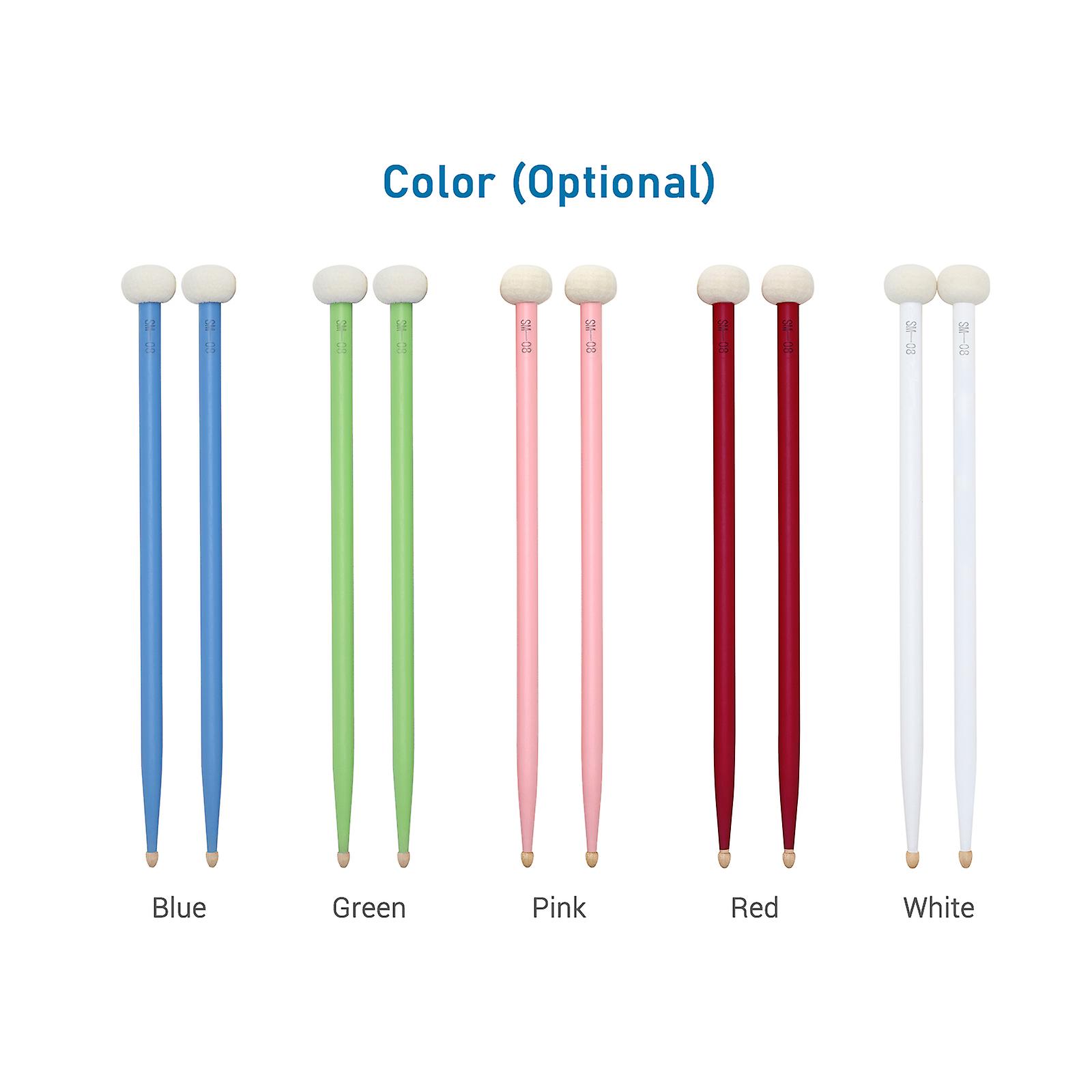 2pcs Drum Mallet Drum Stick Double Sided Drum Mallets Good Hand Feel