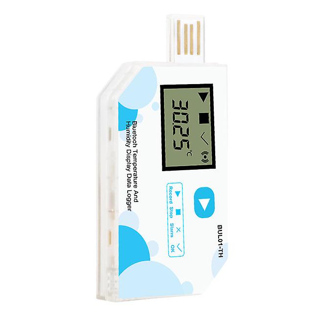 Blue-tooth Usb Temperature Humidity Data Logger Disposable Bul01-th Smart Phone Rh Temp Data Logger Recorder 14400 Data Capacity