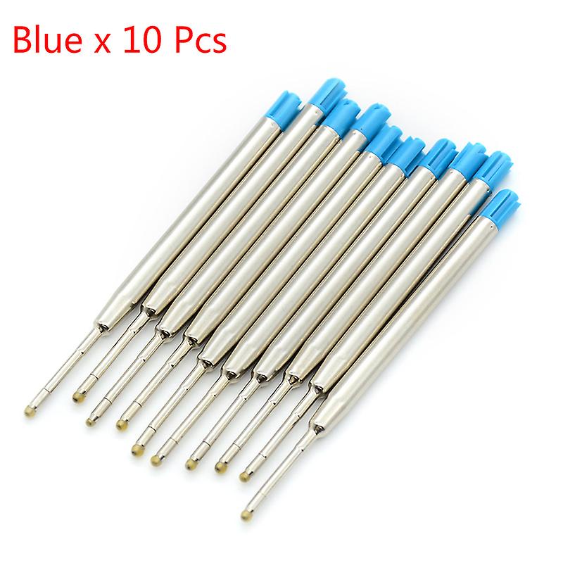 10 Pcs blue ink parker style standard 1.0mm ballpoint pen refills nib medium SHYTMV