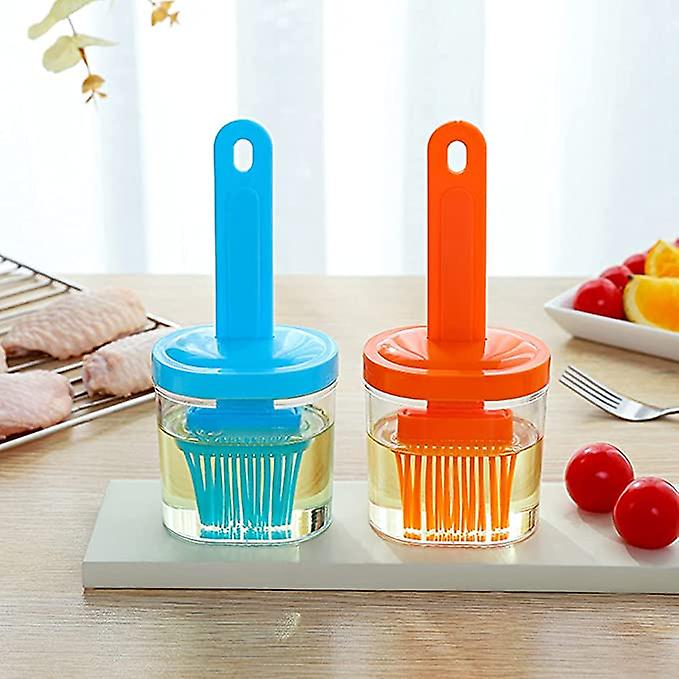 Baking brush 2 blue and red silicone baking brushes - 15*8cm