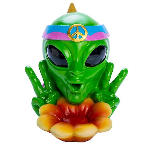 PEACE Alien Backflow Burner Quirky Design Fragrant Smoke Flows Down and Out