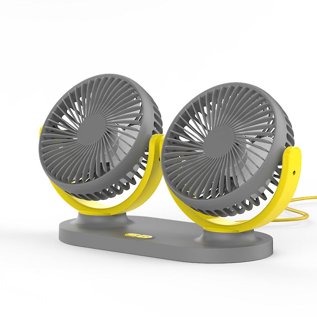 12V/24V Electric Car Fan Low Noise Portable Auto Dashboard Air Conditioner