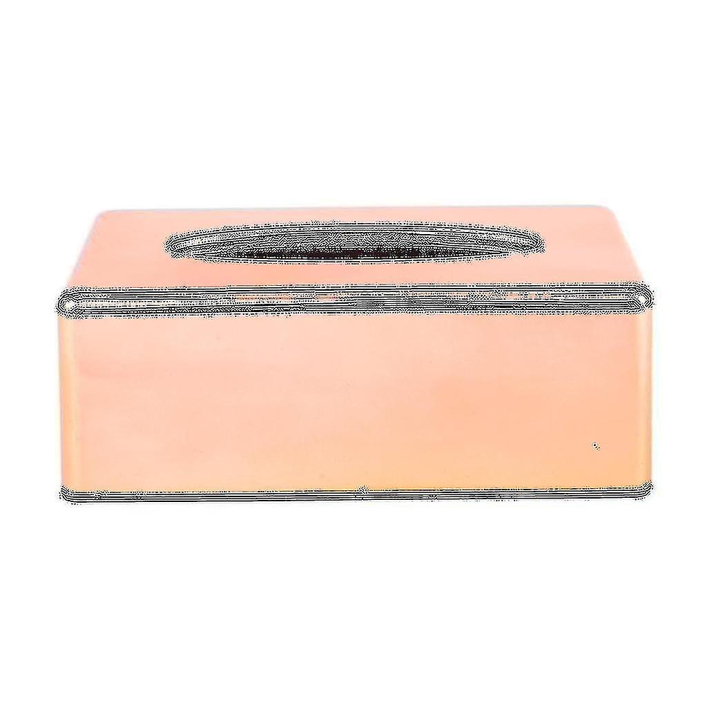 Paper Rack Elegant Royal Gold Car Home Rectangle Shaped Tissue Box Container Napkin Tissue Holder