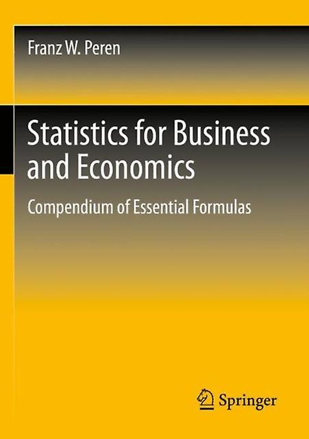 Statistics For Business And Economics by Franz W. Peren Paperback Book