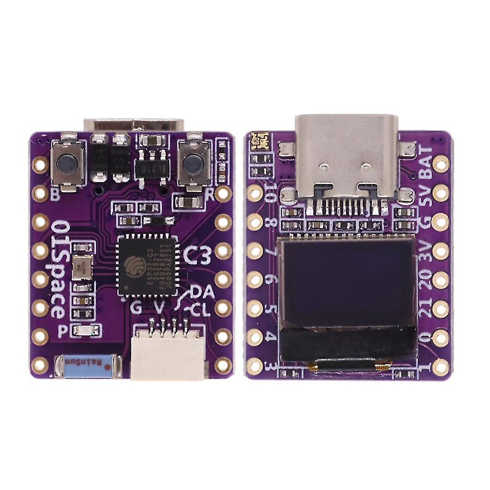 2pcs Esp32 C3 Development Board With 0.42 Inch Lcd Risc-v Wifi Bluetooth For /microprython