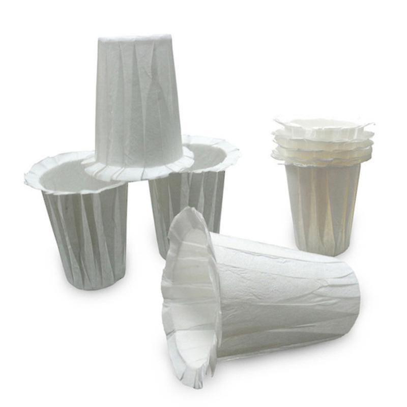 100Pcs Disposable Coffee Papers Filter with Plastic Filter Cup for Keurig 2.0