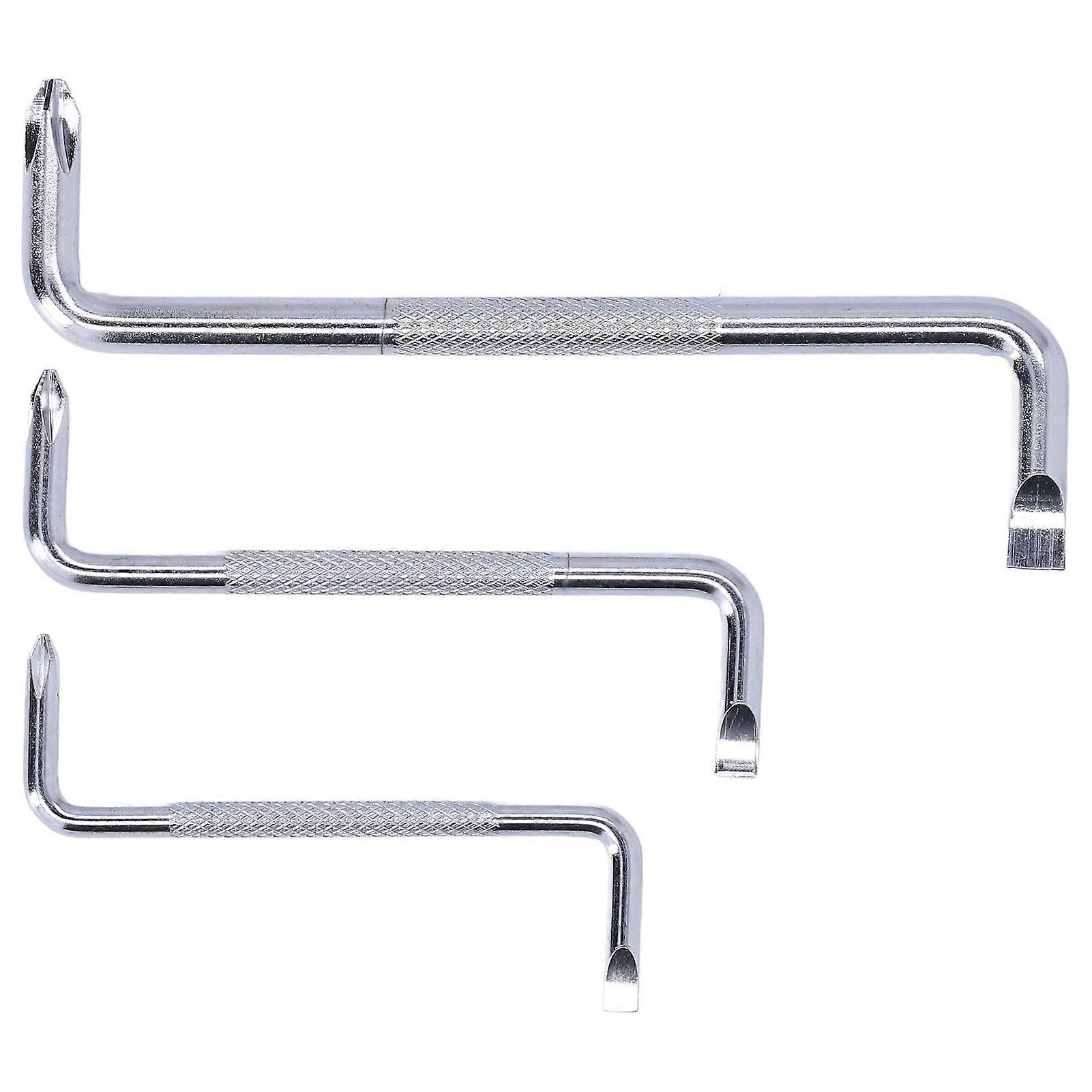 3Pcs Z Type Short Handle Offset Screwdriver Set 5-8mm 90° Heads