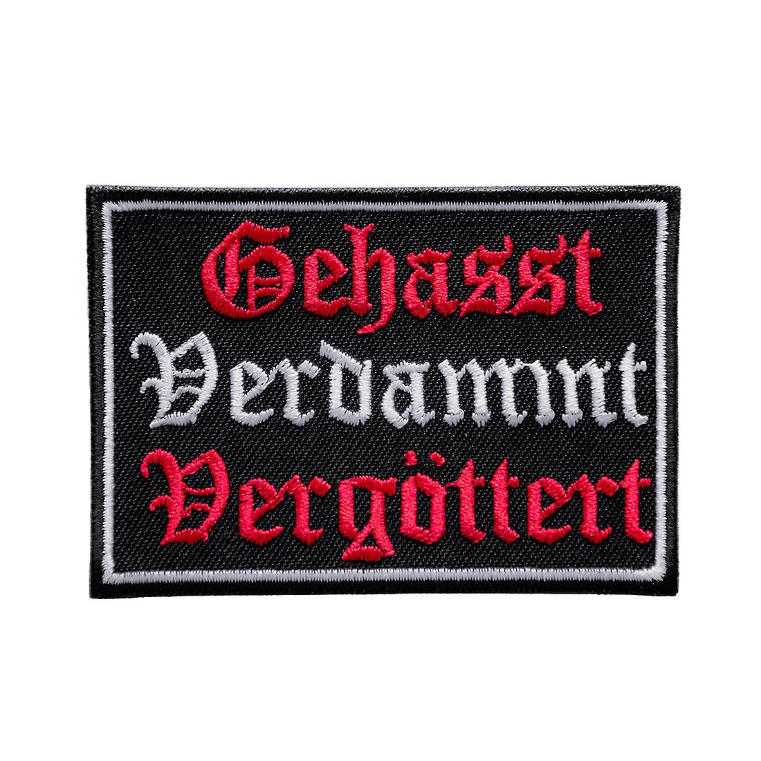 Patch / Iron-on Patch - Biker Quote Saying Hated.. - Patches / iron-on
