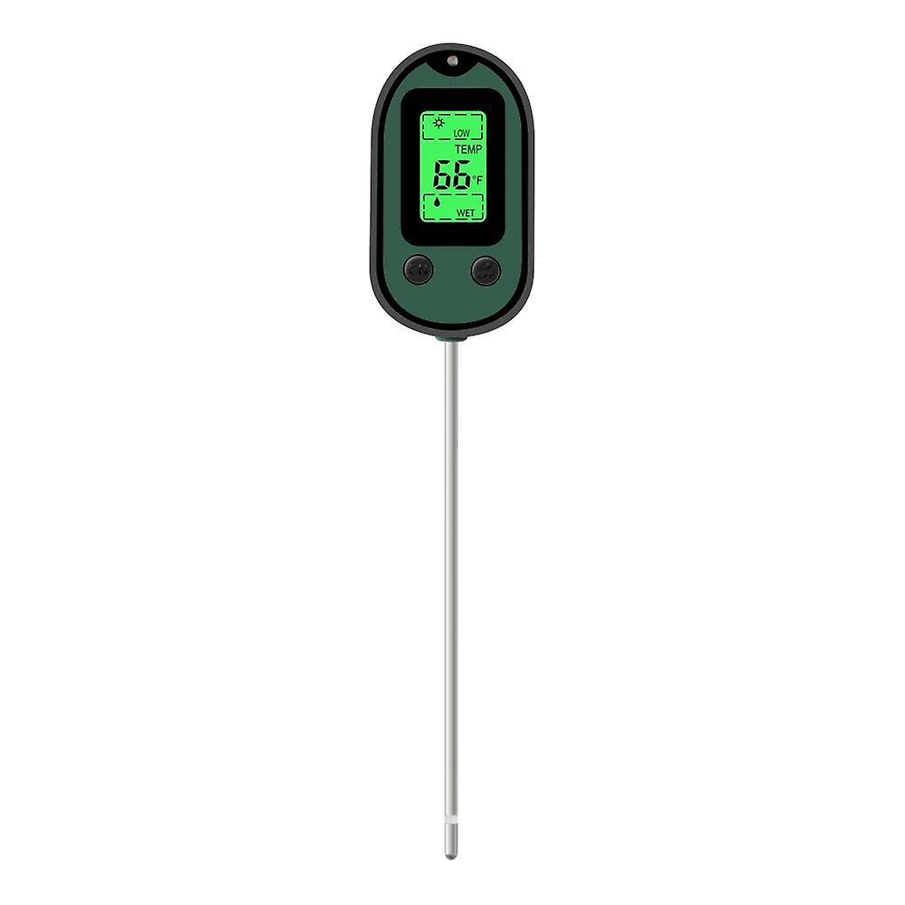Yieryi Soil Ph Meter Smart Soil Tester With Voice And Light Alarm Moisture Meter Temp Sunlight Intensity Analysis Soil Acidity