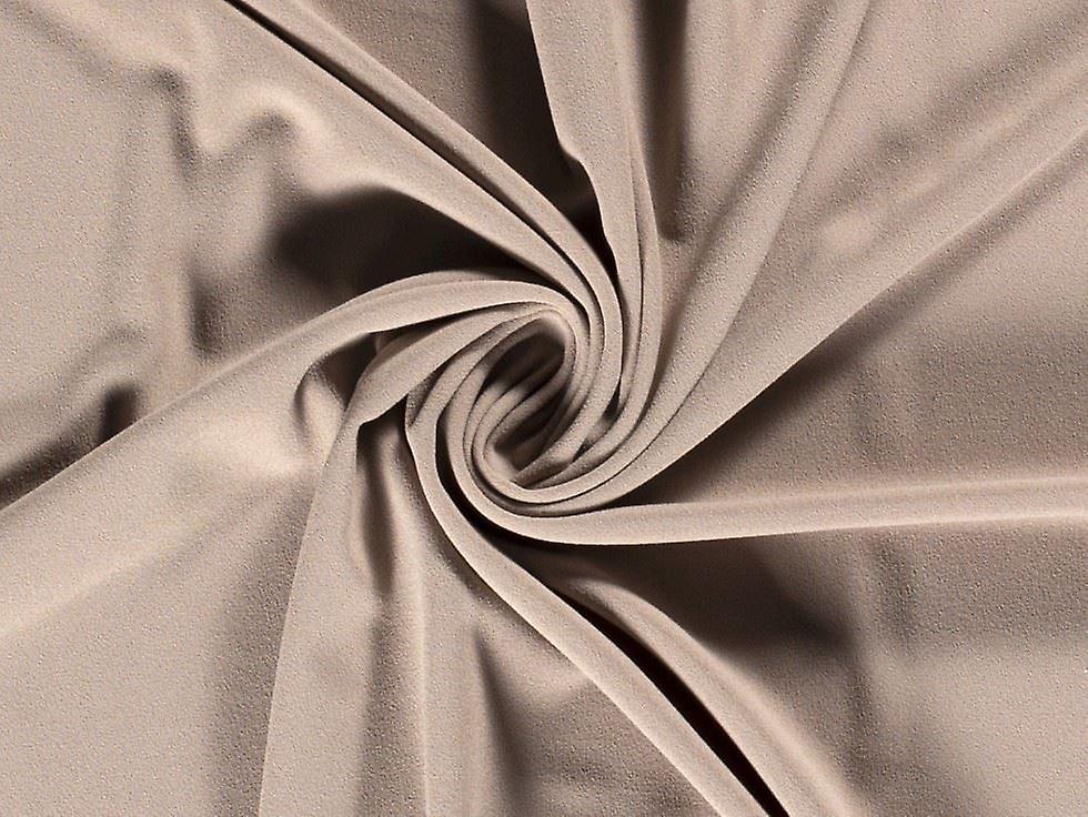 1.5m Scuba Crepe Stretch Knit Fabric Beige - per metre