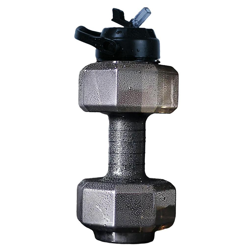 Water Filled Dumbbell Adjustable Weight Barbells Sport Gym Fitness Equipment 2200ML Black