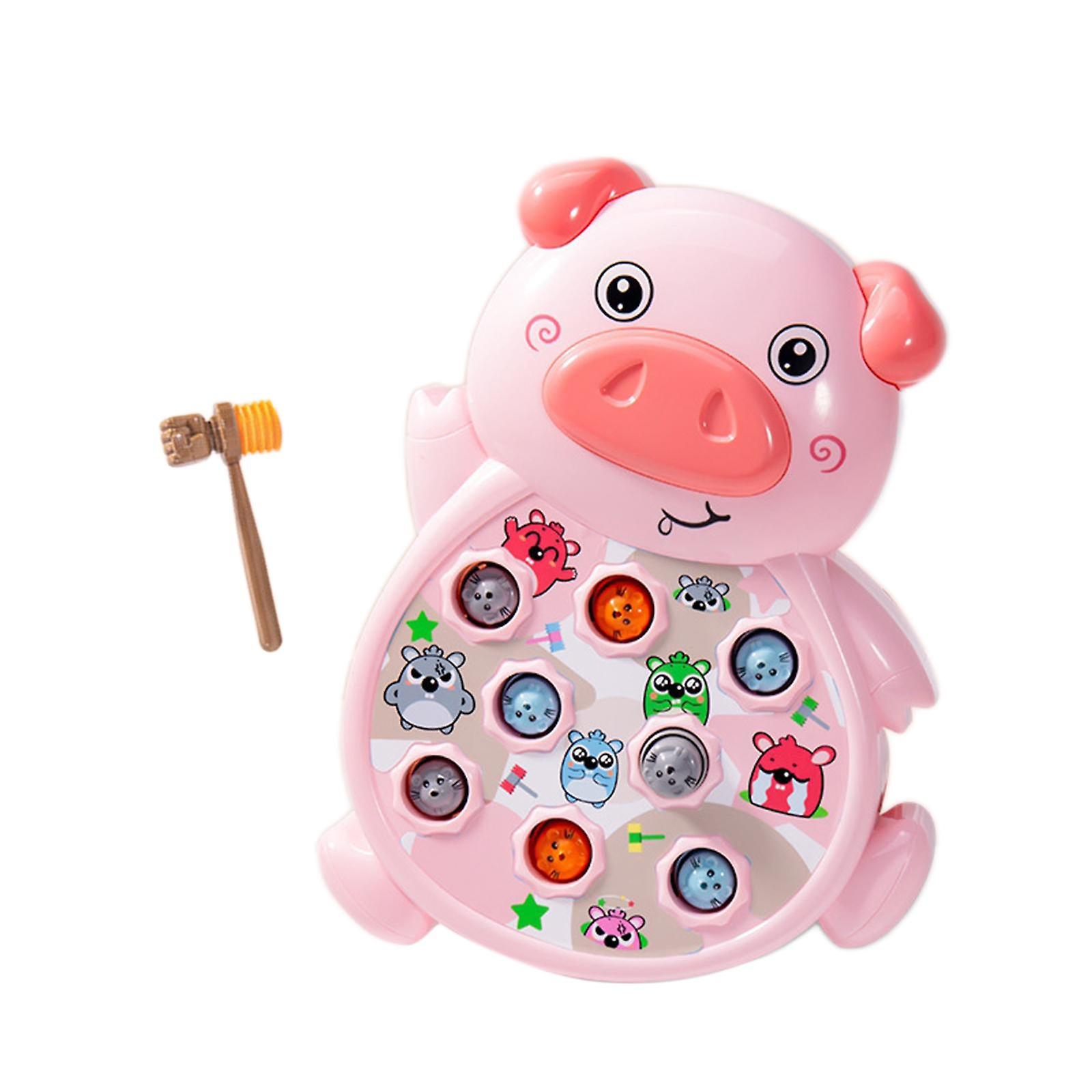 Pounding Game Board Game for Early Educational Toy Hand Eye Coordination Pink