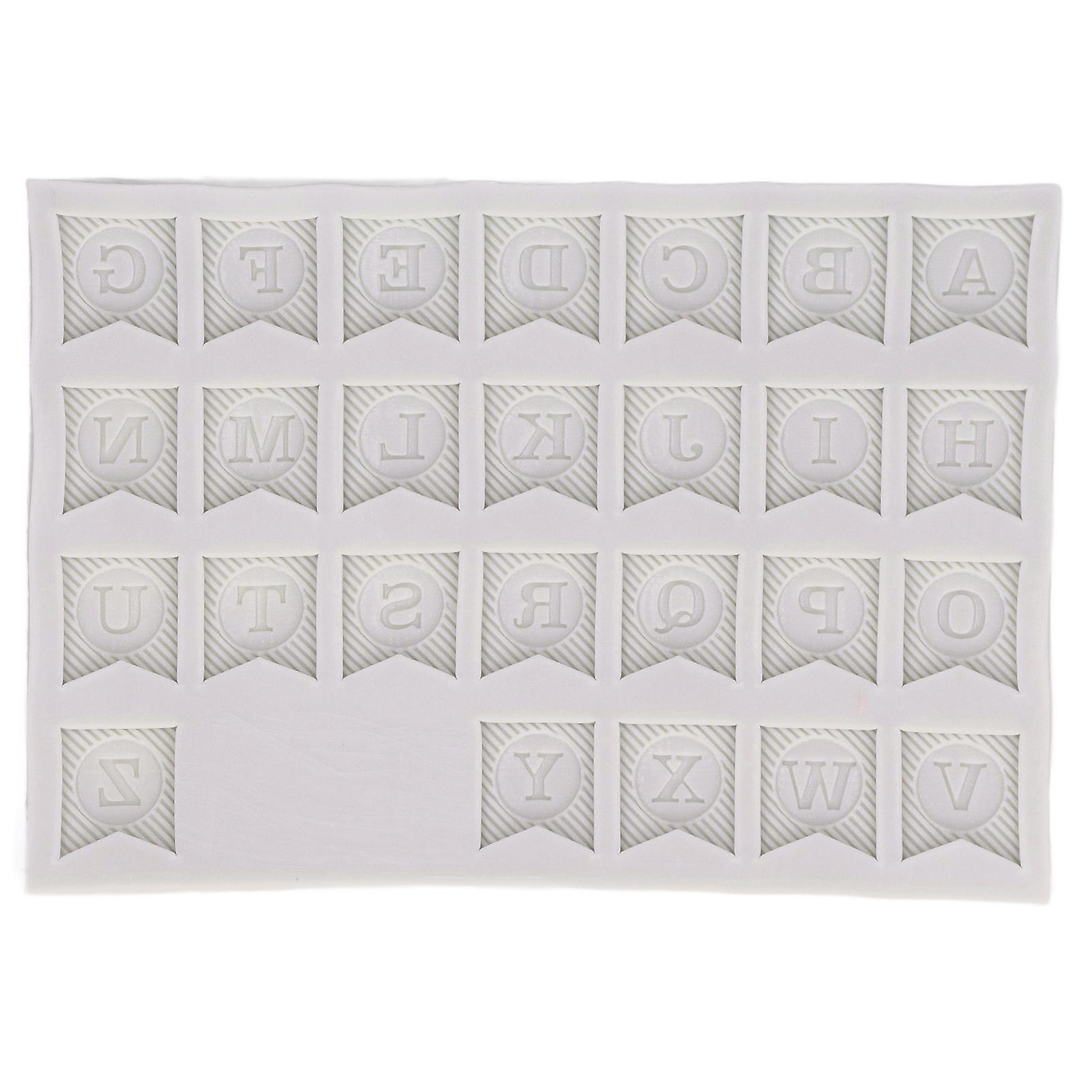 Decorate Like a Pro with Alphabet Fondant Silicone Mold - Flexible, Easy Demoulding Mold for Cupcake Creations