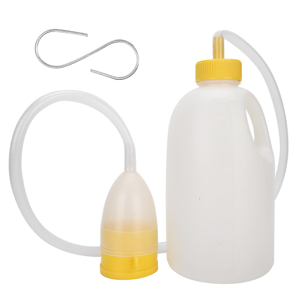 Men's Urinal, Pee Bottle, for Bedridden Elderly Patients, Potty with Hose, 1700ml