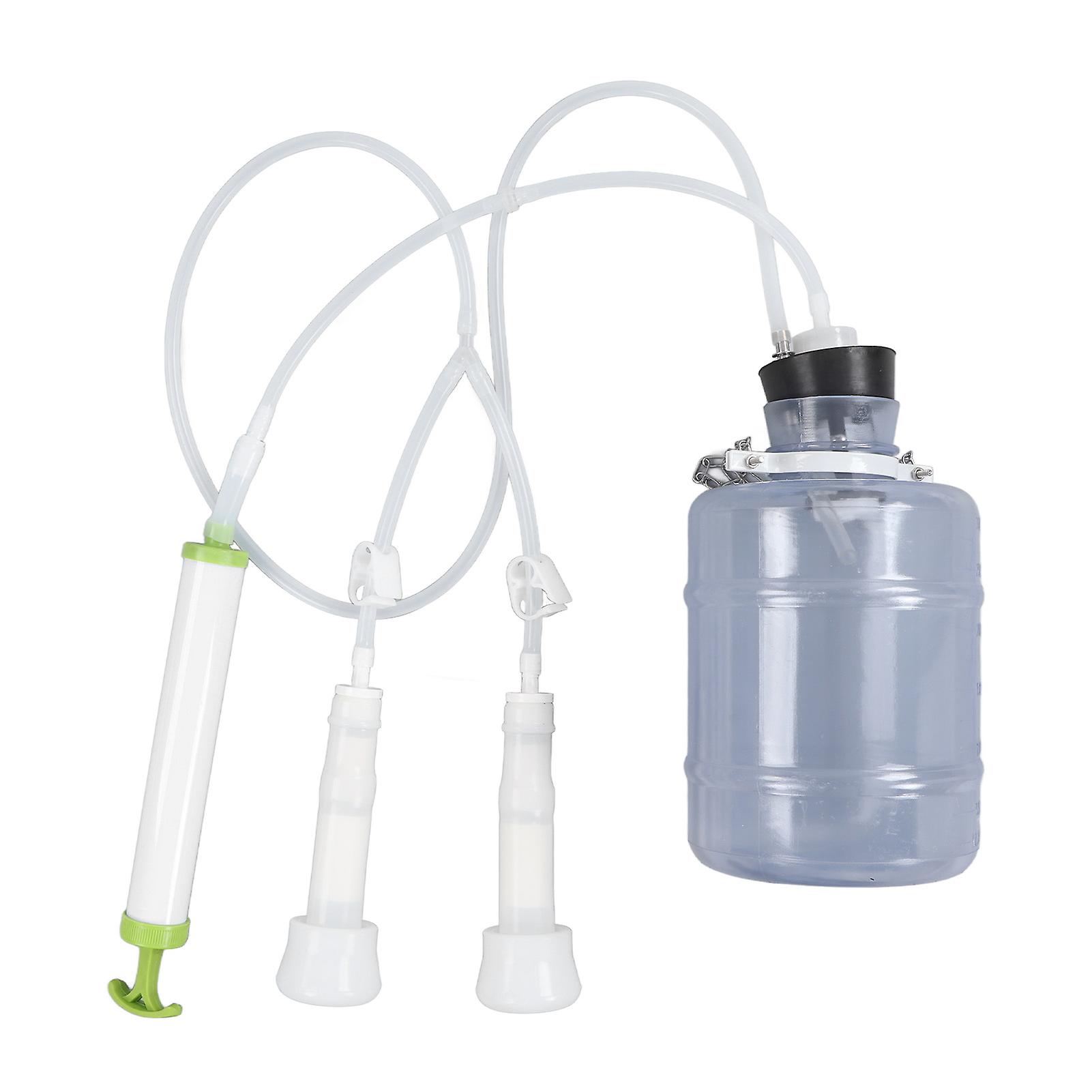Manual Milking Machine 3000ml Effort Saving Operation Strong Durable PEC Portable Milking Kit for Home Milking Manual 3L for Cow