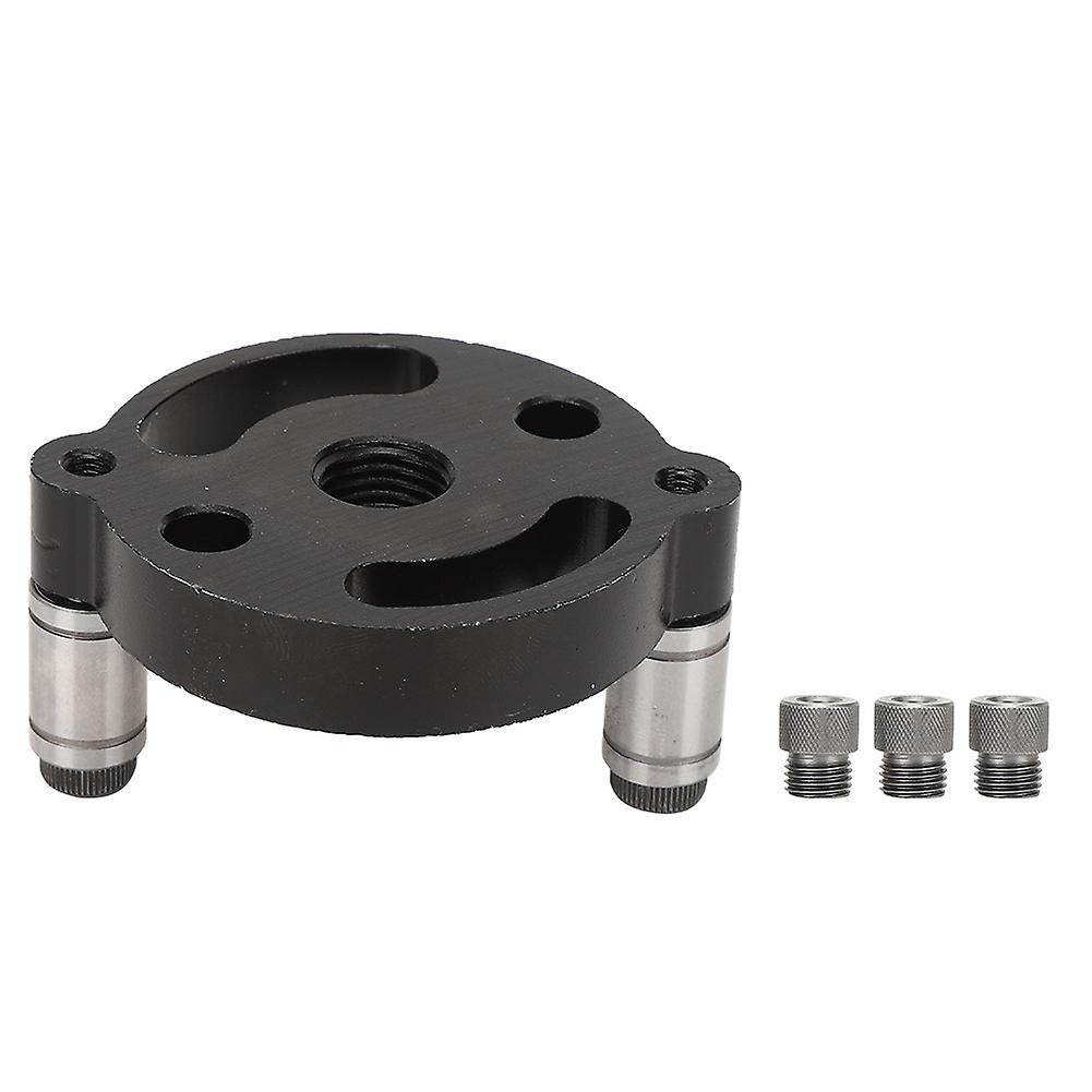 Qukaim Hole Puncher Hole Drill Punch Positioner, 3 in 1 Aluminum Alloy Woodworking Punching Guide Locator for Accurate Drilling, Durable