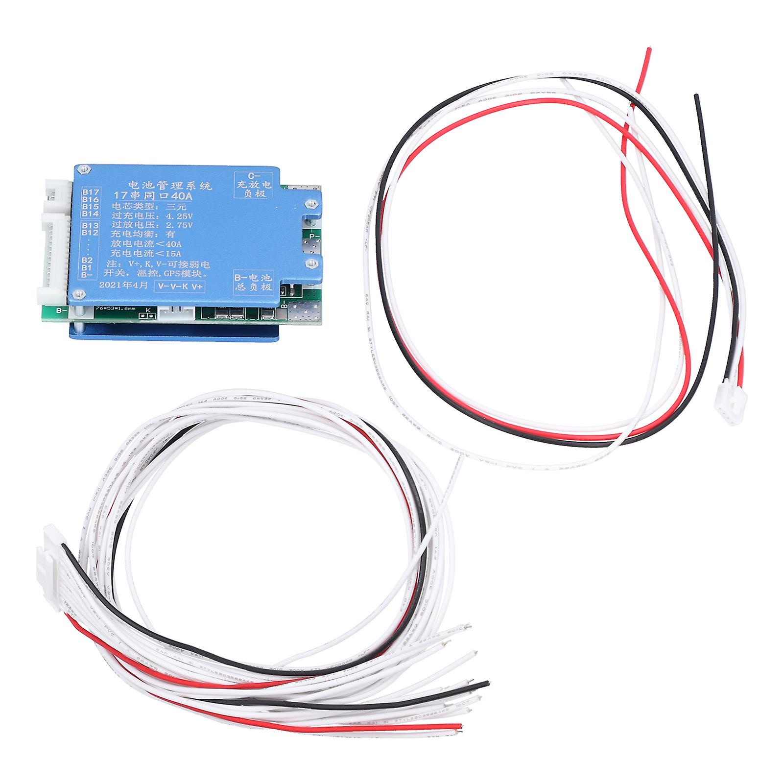 BMS Protection Board PCB 17 Series Balance Function Equipment for Lithium Battery