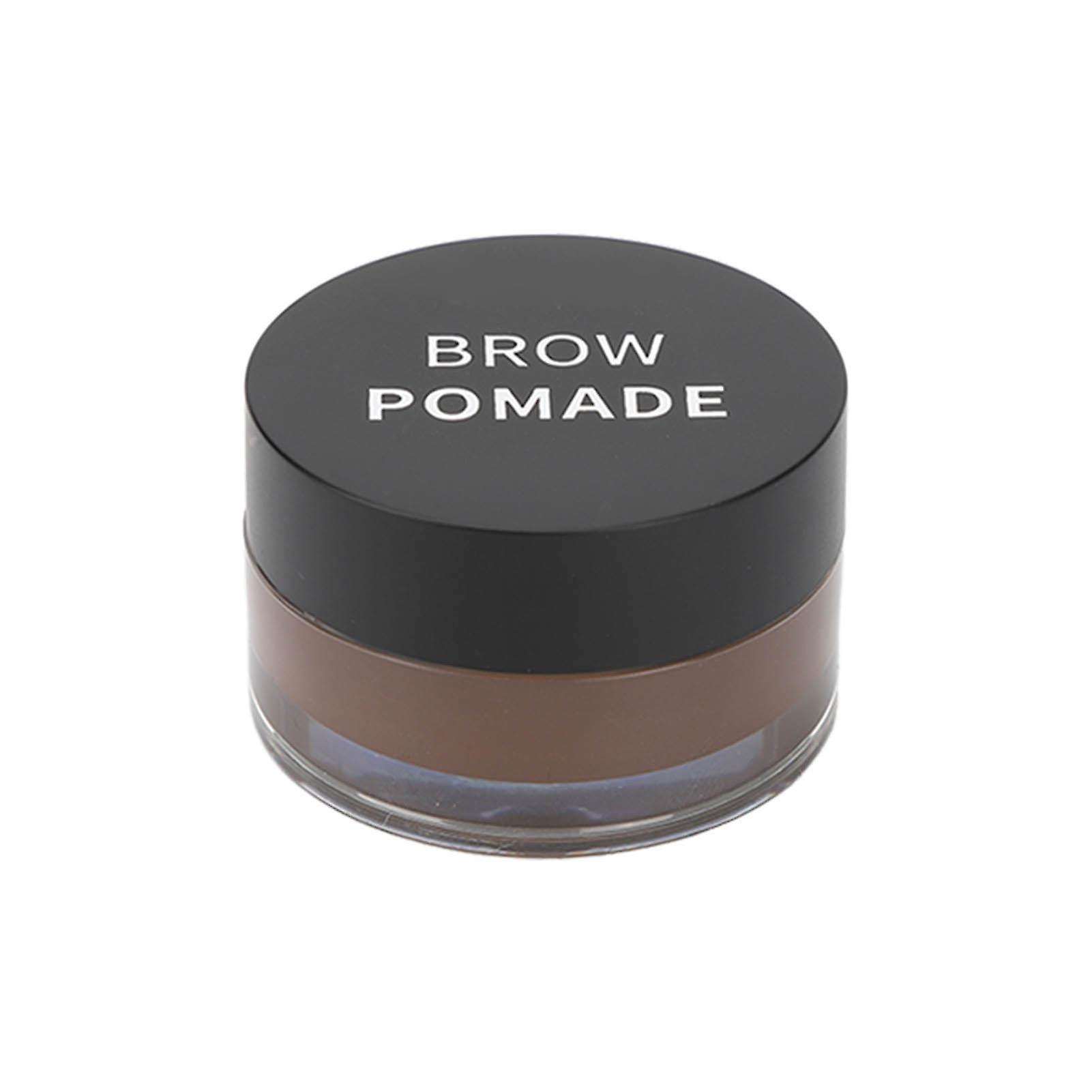 Eye Brow Stencil Stamping Kit Reusable Waterproof 10pcs Brow Stencil Dual End Brush 6g Eyebrow Pomade Kit Light Brown