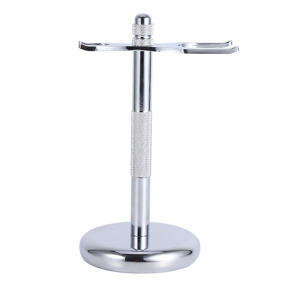Stylish Alloy Shaving Brush Stand Holder Rack Frame Support for 3# Brushes Durable and Compact Design