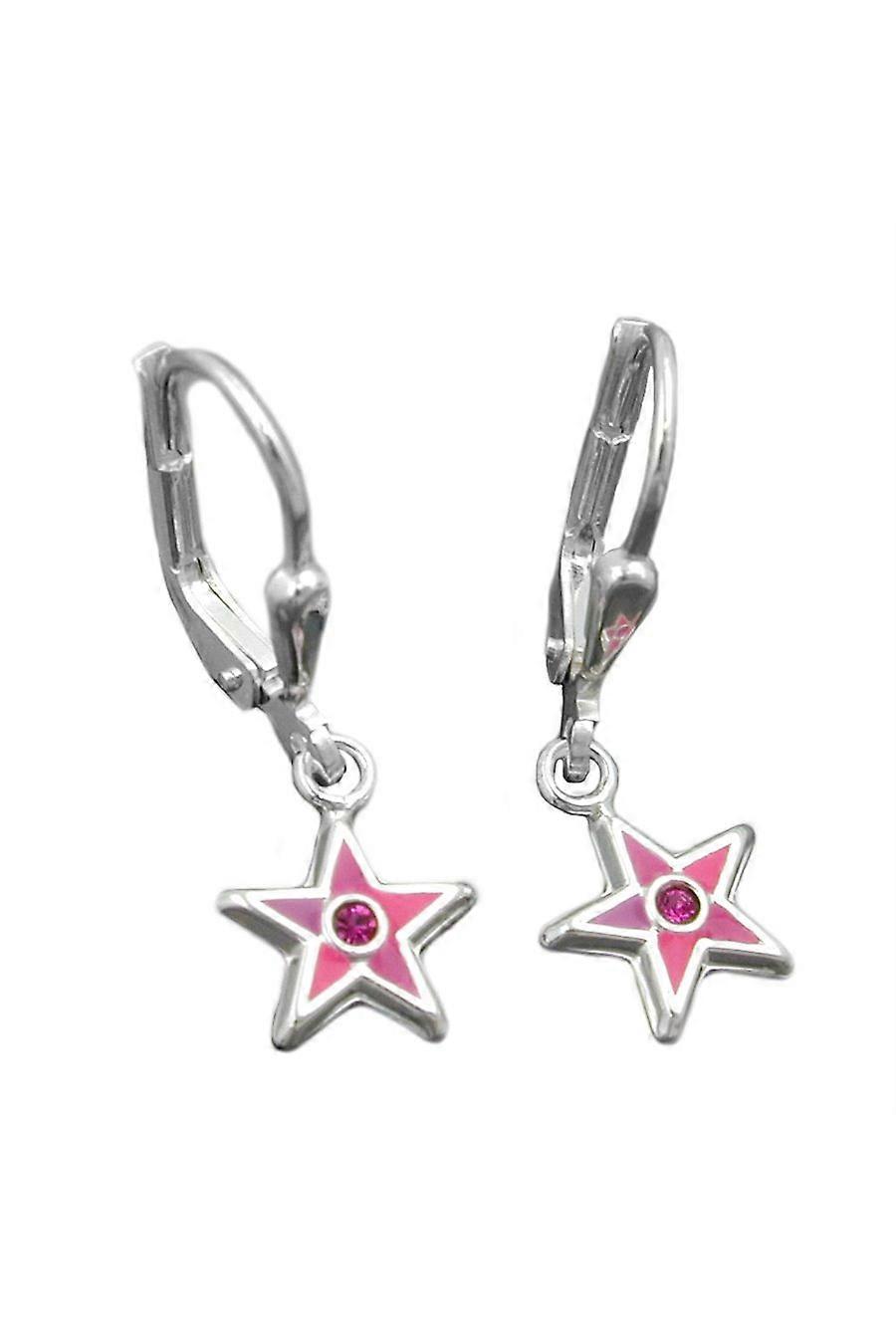 Leverback Earrings Stars Silver 925 - Gl93335