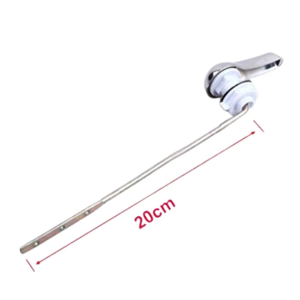 Brass Handle Arm Toilet Push Trip Square Button Master Tank Flush Bathroom Universal Replacement Plumber Finish~2752