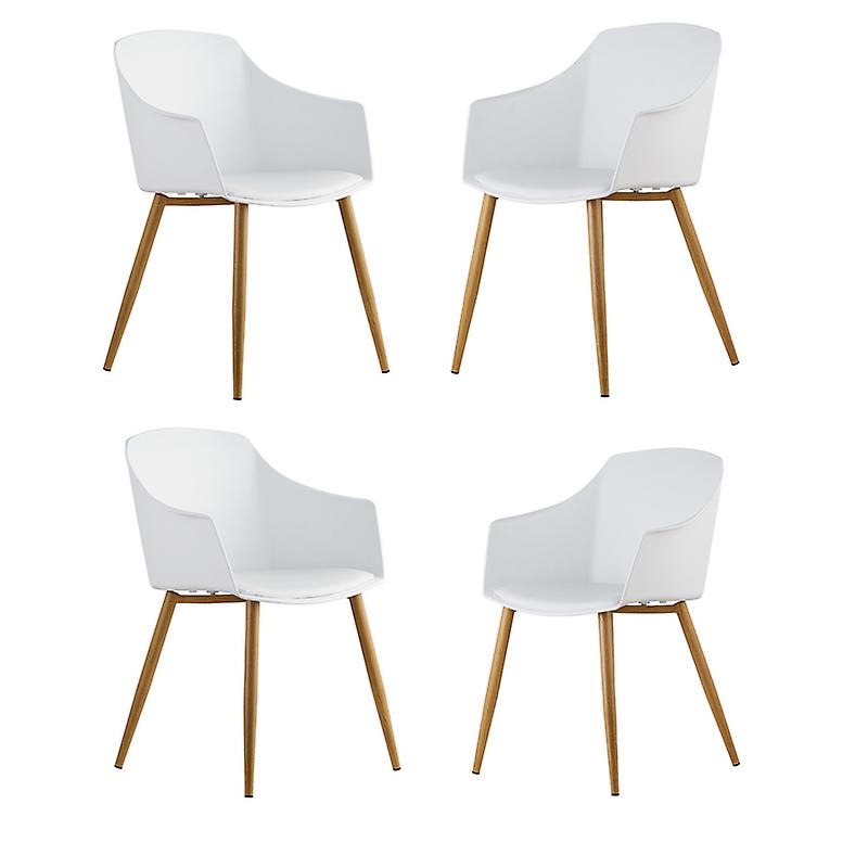 Federica Tub Chairs - Modern Arm Chair For Home Office - Set Of 4