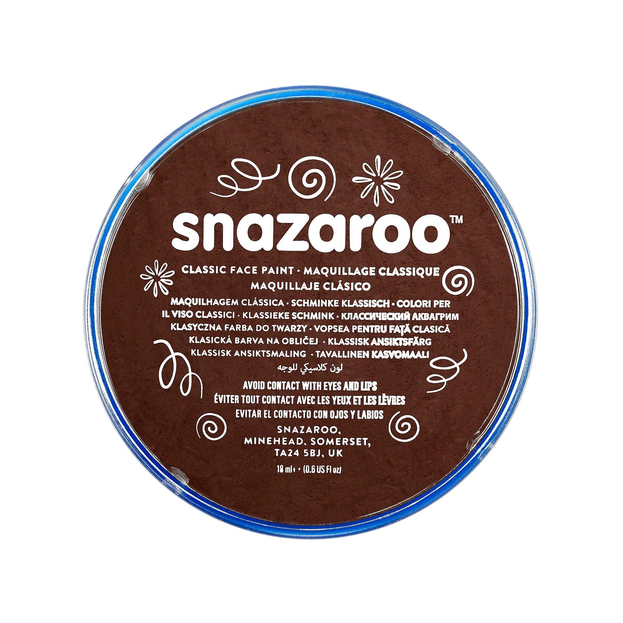 Snazaroo Dark Brown 18ml Tub Make Up Unisex 18 Ml Mu207