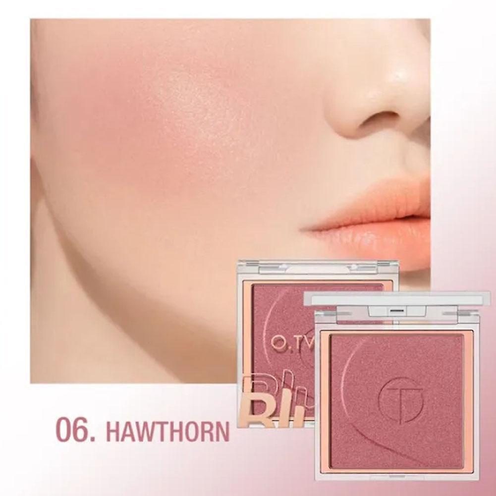 06(F)$O.TWO.O 6-color blush makeup palette soft powder natural long-lasting cheek silky glow blush