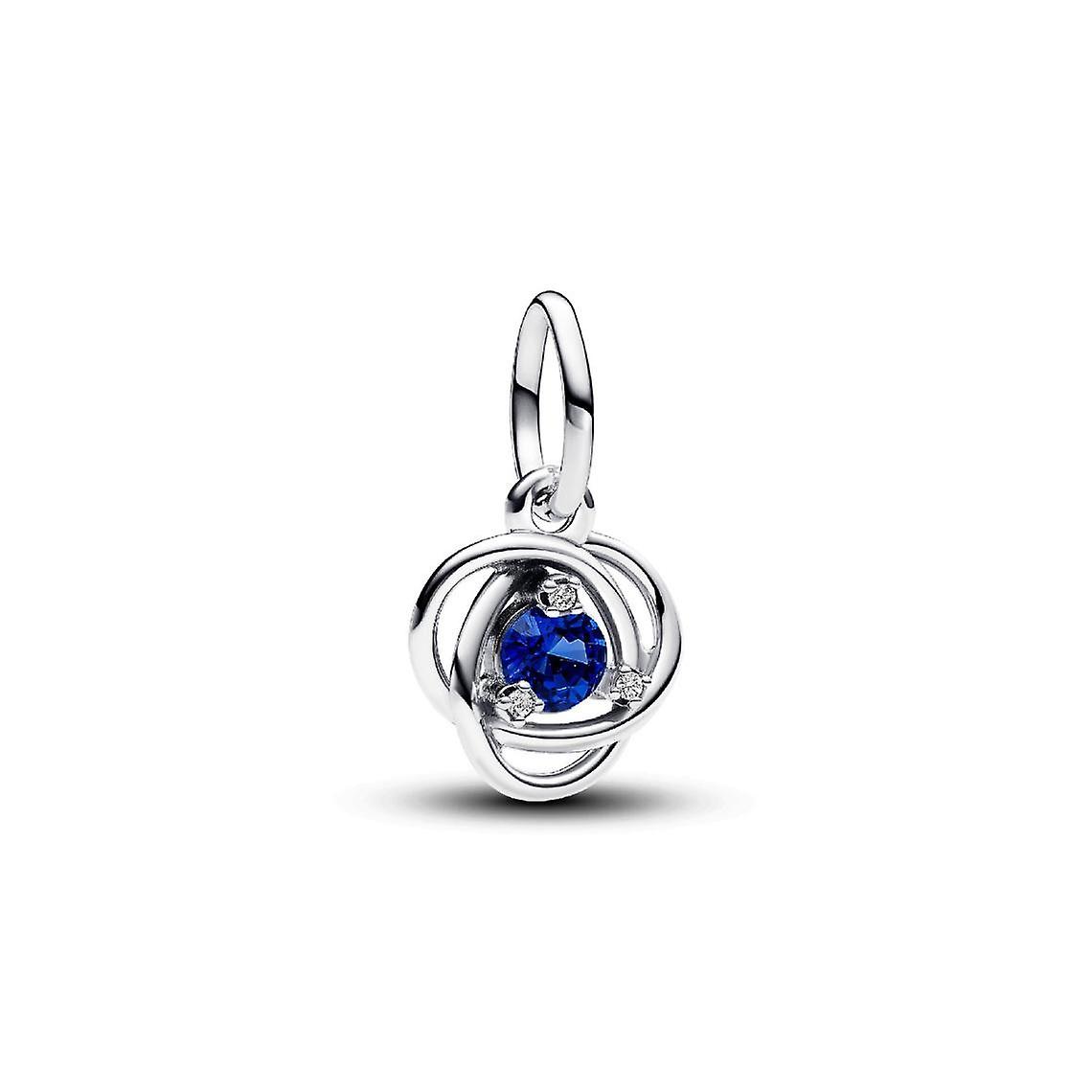 Blaue Kreise der Ewigkeit Anhänger Charm