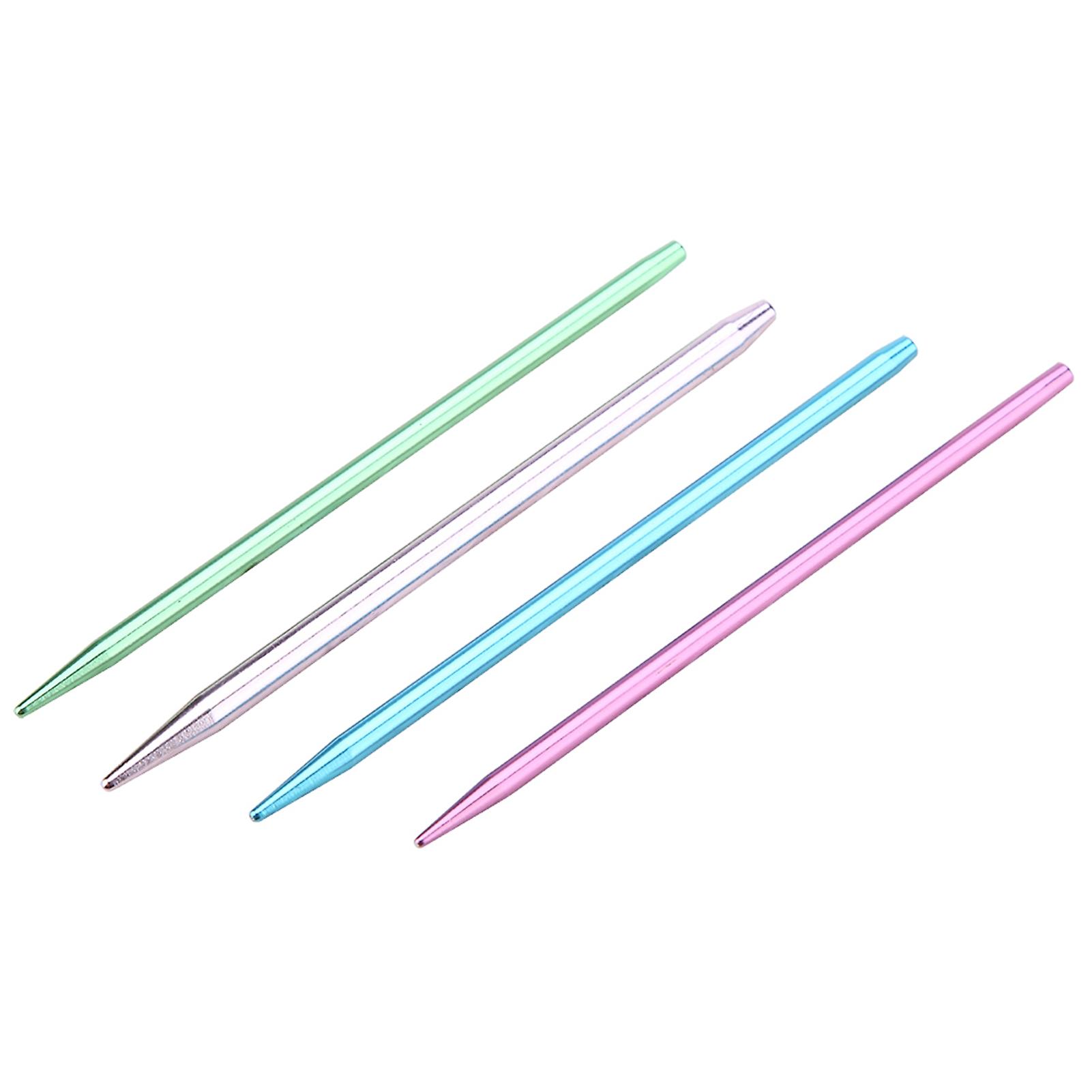 26Pcs Interchangeable Aluminium Knitting Needle with 4Pcs Circular Plastic Wires Set