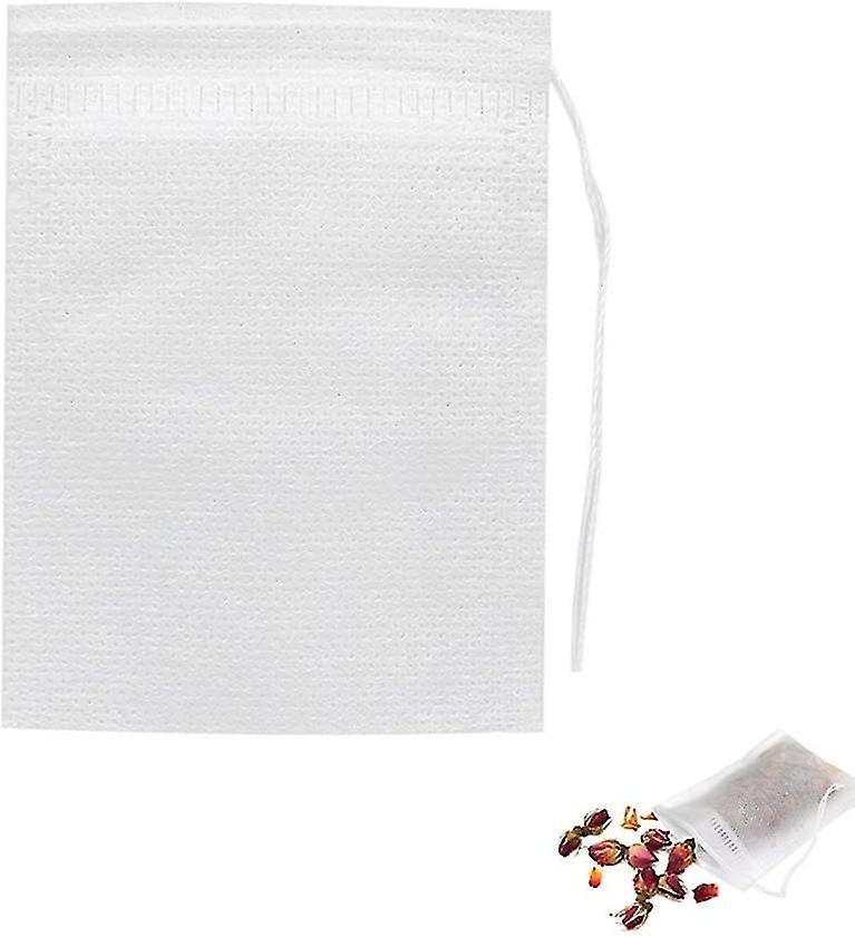 400Pcs Disposable Tea Filter Bags Empty Cotton Drawstring Seal Filter Tea Bags