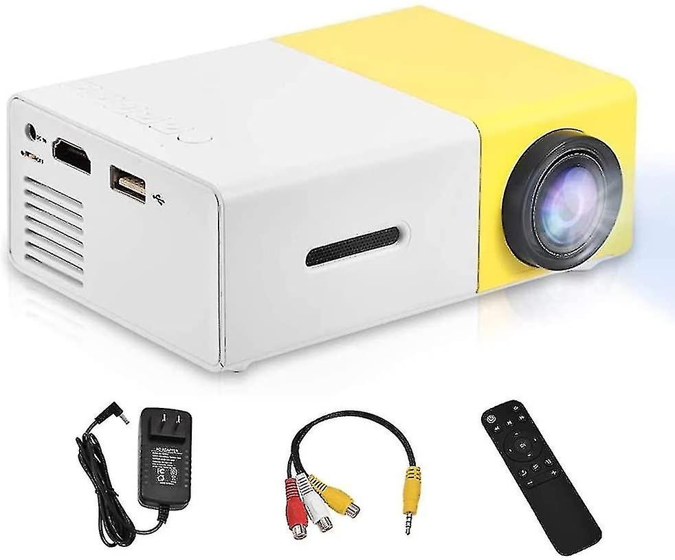 Portable 1080p Led Projector - Mini Projector For Home Cinema Theater Movie Support