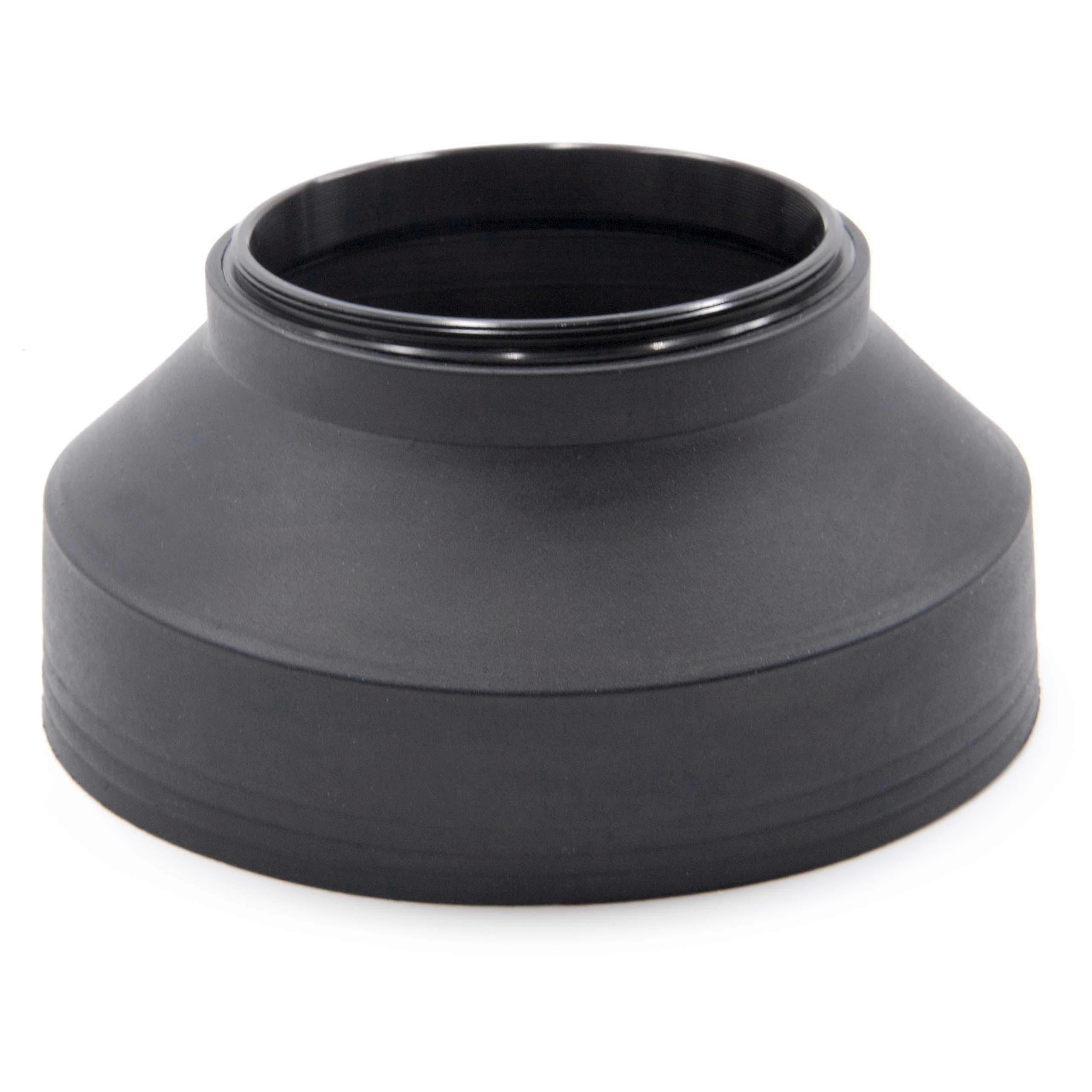 Pare-soleil vhbw compatible avec objectif JVC 58mm, noir, caoutchouc, rond, 9,3 cm
