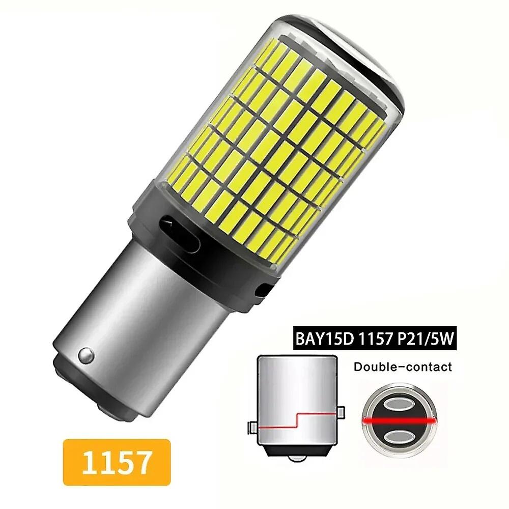 2pcs High Power Car Led Glass Light 4014smd Canbus 1156 Ba15s Bau15s Py21w 1157 P21/5w Turn Signal Lamp 7440 W21w Tail Indicator