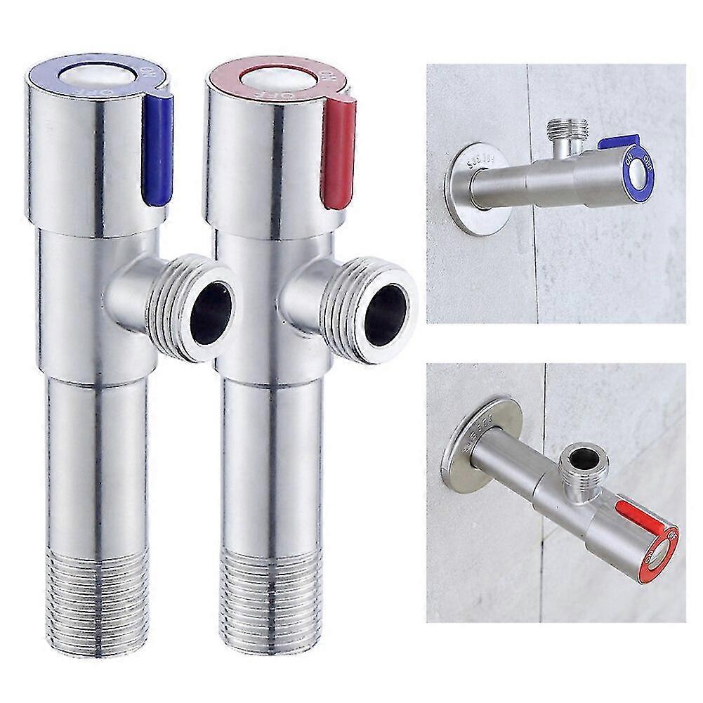 304 Robinet en acier inoxydable Triangle Vanne Dissimulée Allongée 1/2 pouce Remplissage Triangle Vannes Triangle Valves pour Toilette