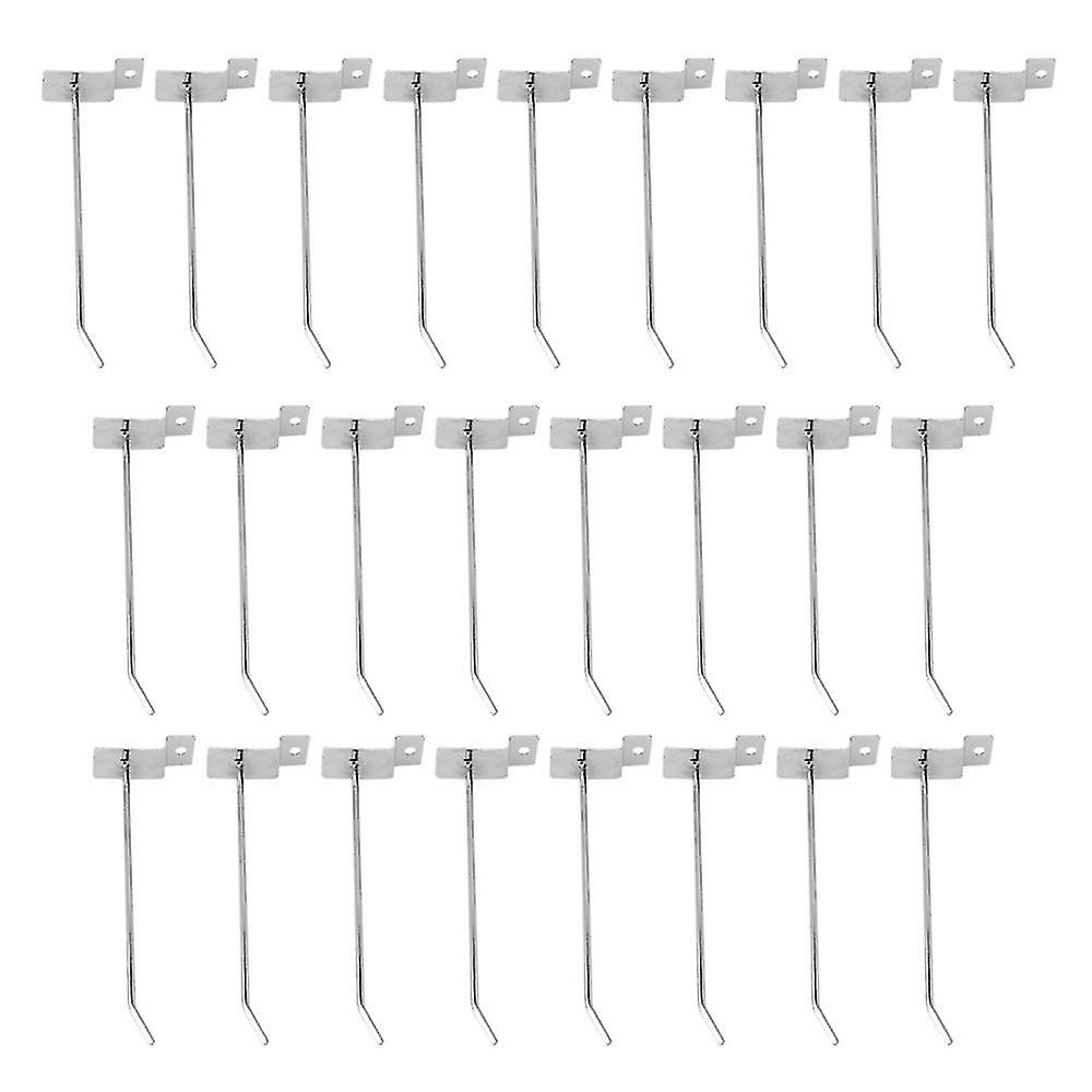 For 25pcs Single Hook Pin Arm Fitting Prong Hanger Shop Slatwall Display WS784