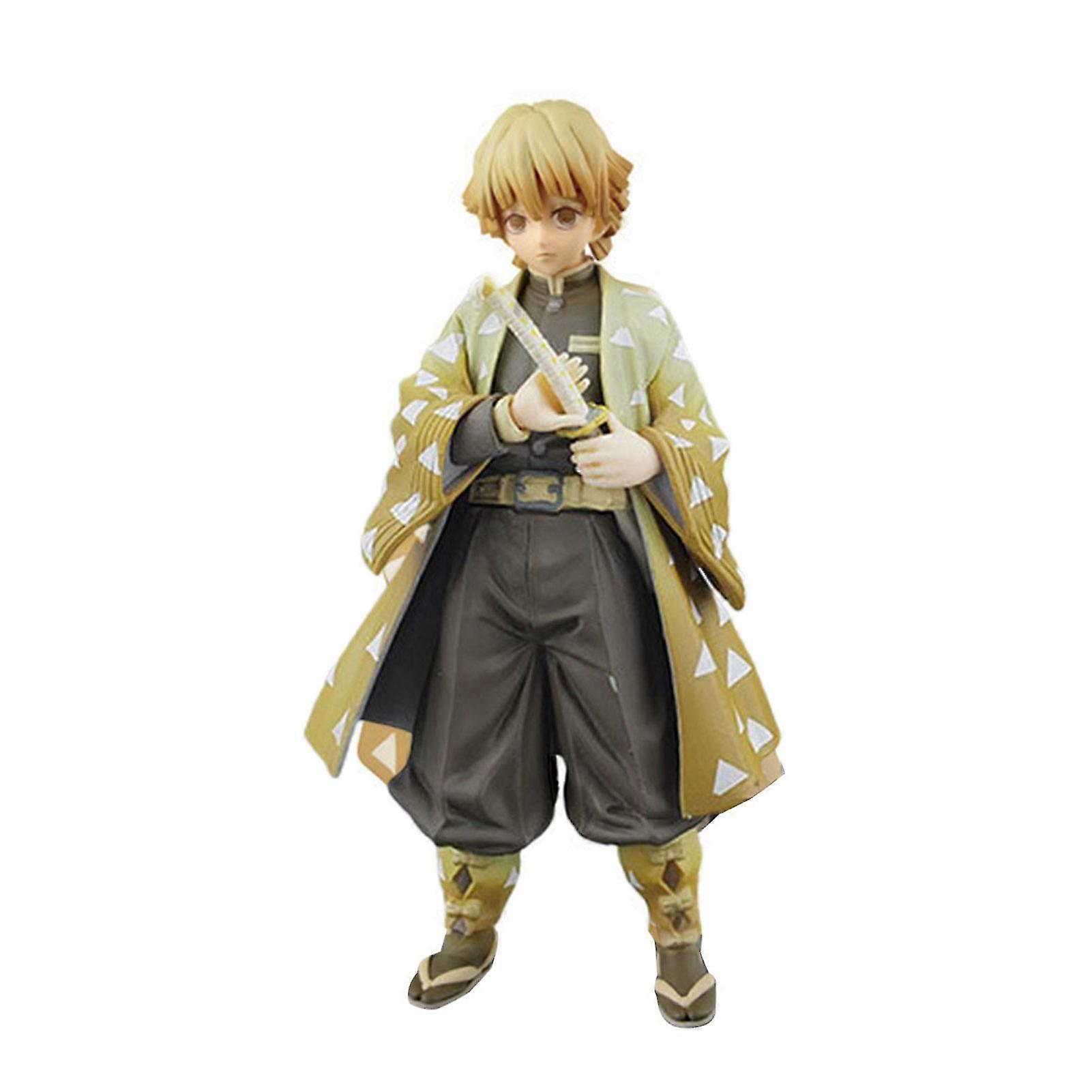 14cm 애니메이션 악마 학살자 장난감 Kimetsu no Yaiba 피규어 Kamado Tanjirou 액션 피규어 아가츠마 젠이츠 네즈코 전사 PVC 모델 장난감