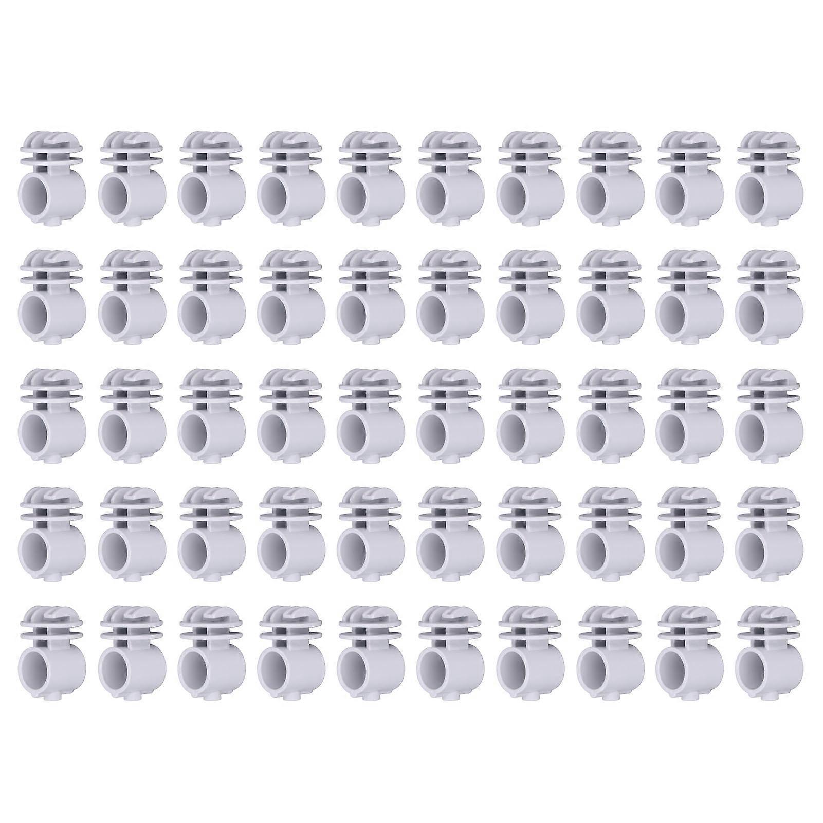 50 stuks/set 2.1CM Isolator Schroeven Puls Grid Systeem Accessoires voor Elektronische Omheining Dragende Staaf Grijs NO.5589