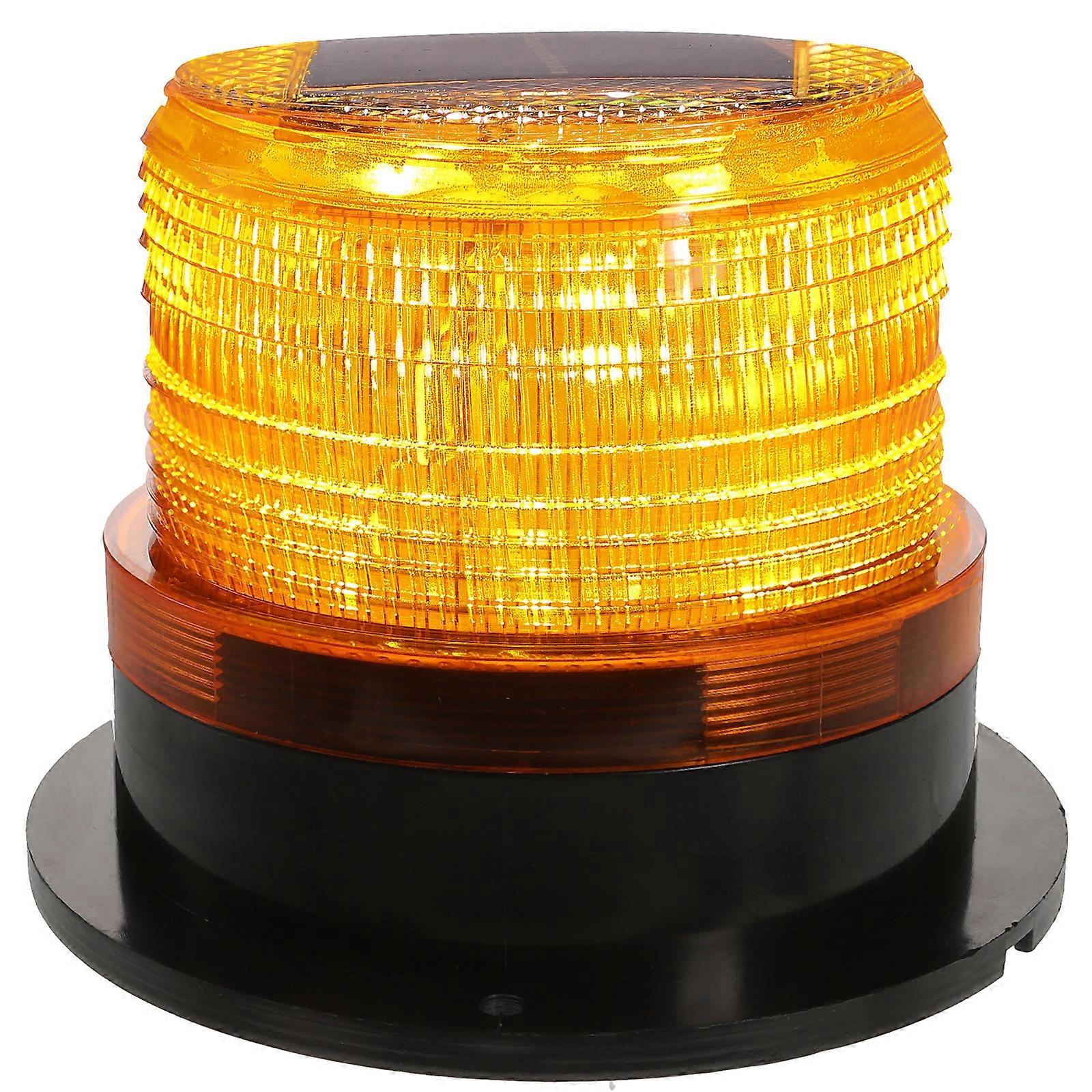 Solar Powered Car Strobe Light LED Emergency Light Vehicle Safety Warning Light with Magnetic Base