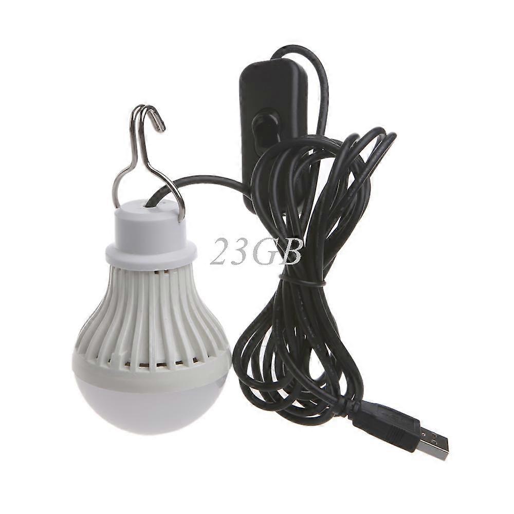Portable Usb Led Light Bulb Switch Led Camping Lantern Tent Lighting 5w