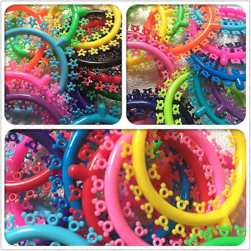 25ロール1000個歯科矯正漫画フラワーキャットリガチャータイOリングゴムバンドブレース