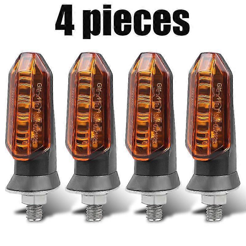 Exquisite Motorcycle Led Turn Signal Light Universal Amber Flasher Indicator Blinker Rear Brake Lamp 12v For Honda For Suzuki For Kawasaki